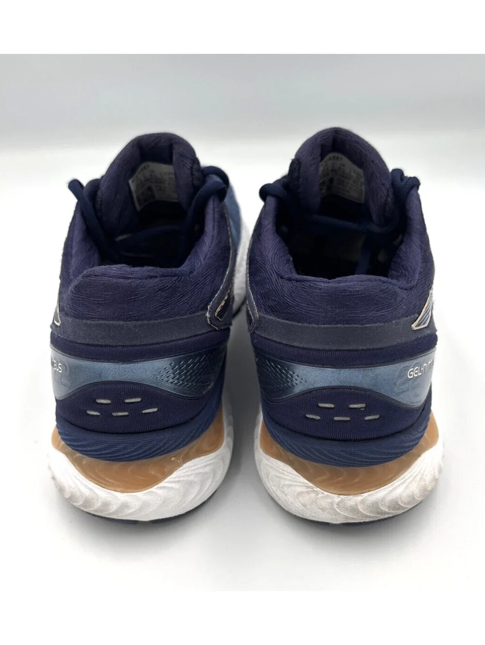 ASICS GEL-Nimbus 22 Blue Gold Running Shoes Women's 8.5